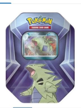 Pokémon Toxapex/Tyranitar Collector's Tin - Purple/Green